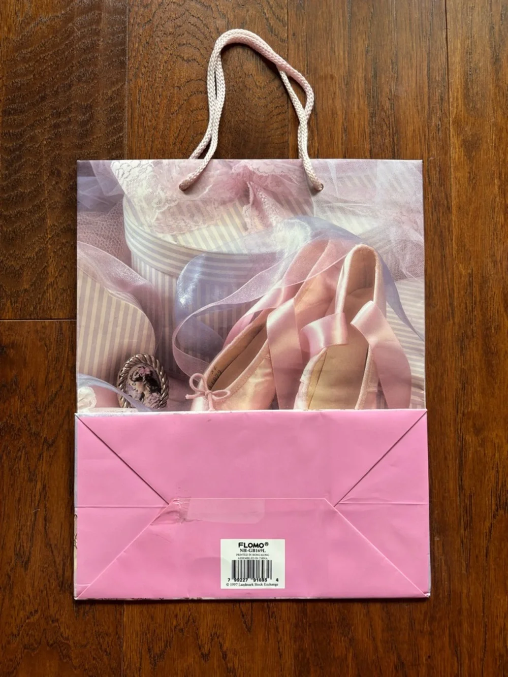 Vintage Flomo Pink Ballet Slippers Gift Bag
